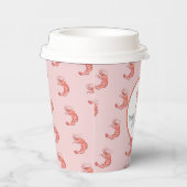 Gobelets En Papier Aquarelle à la main de crevettes Crabe de fruits d (Droite)