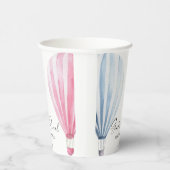 Gobelets En Papier Aquarelle Air Balloons Révélation de genre (Droite)