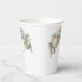 Gobelets En Papier Aquarelle arc-en-ciel Air Baby shower (Gauche)