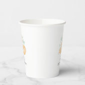 Gobelets En Papier Aquarelle Baby shower Fox tasse papier (Gauche)