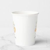 Gobelets En Papier Aquarelle Baby shower Fox tasse papier (Droite)