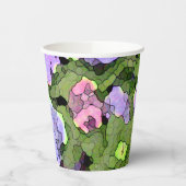 Gobelets En Papier Aquarelle Batik Hydrangeas (Gauche)