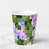 Gobelets En Papier Aquarelle Batik Hydrangeas (Droite)