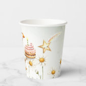 Gobelets En Papier Aquarelle Bébé Oie blanche Anniversaire fête migno (Verso)