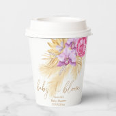 Gobelets En Papier Aquarelle boho pampas herbe - Baby shower (Verso)