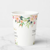 Gobelets En Papier Aquarelle Botanique Floral Première Communion Sain (Gauche)