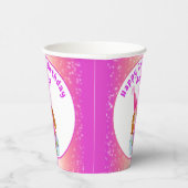 Gobelets En Papier Aquarelle Cavalier King Charles Cupcake Anniversai (Droite)