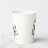 Gobelets En Papier Aquarelle Citron Panier méditerranéen Anniversaire (Droite)