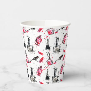 Gobelets En Papier Aquarelle Clou Motif polonais