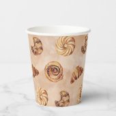 Gobelets En Papier Aquarelle confiserie Brunch (Verso)