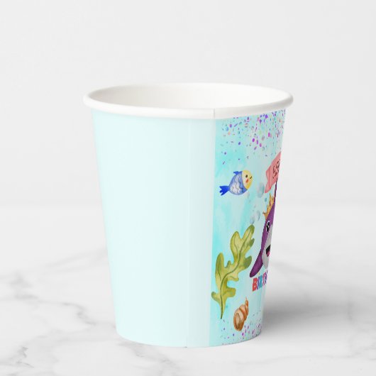 Gobelets En Papier Aquarelle coupe Birthday Sharthday Party (Droite)