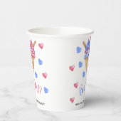 Gobelets En Papier Aquarelle crème glacée sexe révéler (Gauche)