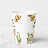 Gobelets En Papier Aquarelle Cute Cowboy 1er Rodéo Anniversaire (Droite)