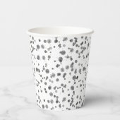 Gobelets En Papier Aquarelle Dalmatien Spots Motif (Verso)