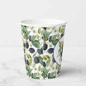 Gobelets En Papier Aquarelle de mûre Blackberry (Droite)