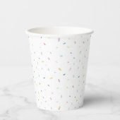Gobelets En Papier Aquarelle douce Motif Confetti (Recto)