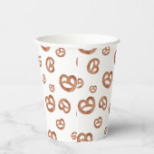 Gobelets En Papier Aquarelle douce salée Motif Pretzel (Droite)