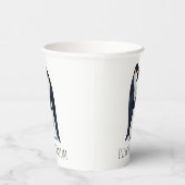 Gobelets En Papier  Aquarelle Empereur Penguins Nom du couple (Droite)