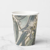 Gobelets En Papier Aquarelle Eucalyptus Verdure Feuille (Verso)