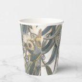 Gobelets En Papier Aquarelle Eucalyptus Verdure Feuille (Droite)