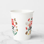 Gobelets En Papier Aquarelle Festive Ugly Sweater Party (Gauche)