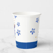 Gobelets En Papier Aquarelle Florale Anniversaire (Droite)