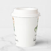 Gobelets En Papier Aquarelle garçon baby shower dinosaure (Droite)