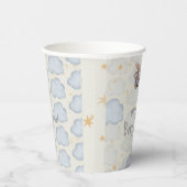 Gobelets En Papier Aquarelle Grise Et Beige Baby shower (Droite)