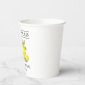 Gobelets En Papier Aquarelle Lemons Limoncello Mariage (Gauche)