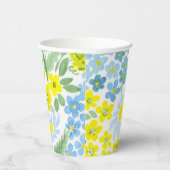 Gobelets En Papier Aquarelle. Les fleurs du champ. Chamomille (Droite)