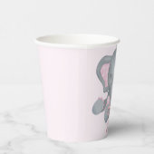 Gobelets En Papier Aquarelle mignonne Eléphant bébé (Droite)