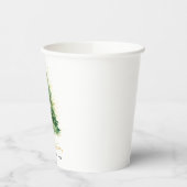 Gobelets En Papier Aquarelle moderne Arbre de Noël Non photo (Gauche)