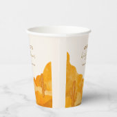 Gobelets En Papier Aquarelle moderne Boho Desert Cactus Baby shower (Droite)