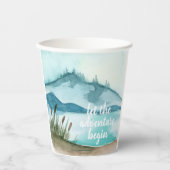 Gobelets En Papier Aquarelle moderne Nature Commençons l'aventure (Recto)