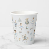 Gobelets En Papier Aquarelle Motif Noisette Noël (Recto)