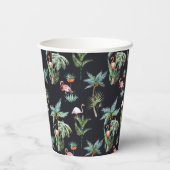 Gobelets En Papier Aquarelle Motif Palm (Verso)