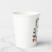 Gobelets En Papier Aquarelle Noël Topio Cimier Monogramme (Droite)