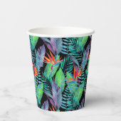 Gobelets En Papier Aquarelle Oiseau Du Paradis (Verso)