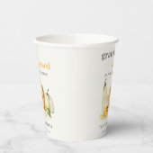 Gobelets En Papier Aquarelle Pastel Soft Floral Citrouille Thanksgivi (Gauche)