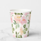 Gobelets En Papier Aquarelle Pays Cubes en papier floral (Droite)