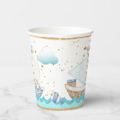 Gobelets En Papier Aquarelle phare nautique Anniversaire Coupe en pap (Droite)