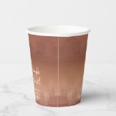 Gobelets En Papier Aquarelle Réflexions Mariage Argile ID774 (Droite)