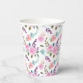 Gobelets En Papier Aquarelle rose (Verso)