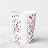 Gobelets En Papier Aquarelle rose (Gauche)