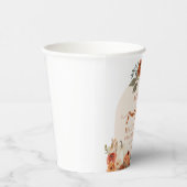 Gobelets En Papier Aquarelle Rustique Automne Petit Baby shower Citro (Droite)