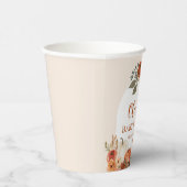 Gobelets En Papier Aquarelle Rustique Automne Petit Baby shower Citro (Droite)