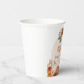 Gobelets En Papier Aquarelle Rustique Automne Petit Baby shower Citro (Droite)