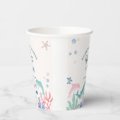 Gobelets En Papier Aquarelle sous le Baby shower marin (Gauche)