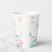 Gobelets En Papier Aquarelle sous le Baby shower marin (Droite)