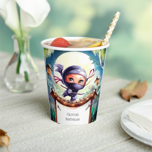 Gobelets En Papier Aquarelle Spy Ninja (Insitu)